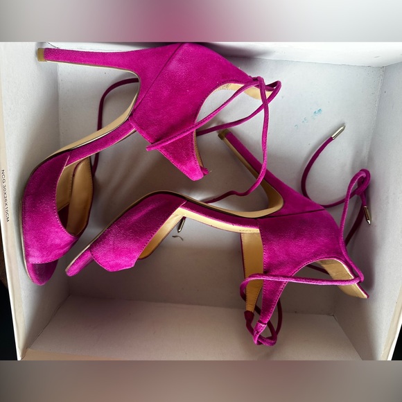 HIGH HEEL MAGENTA SUEDE summer shoes by Ivanka Trump - Picture 6 of 6